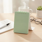 Spiral Lined Mini Notepad - Mint Green