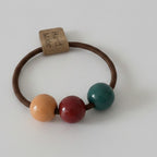 Beaded Hair Tie With Colorful Pearls – hair accessories (view 1)