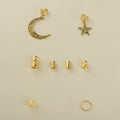 Celestial Hair Clip Charm Set - Gold – hair accessories (view 1)