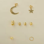 Celestial Hair Clip Charm Set - Gold – hair accessories (view 1)