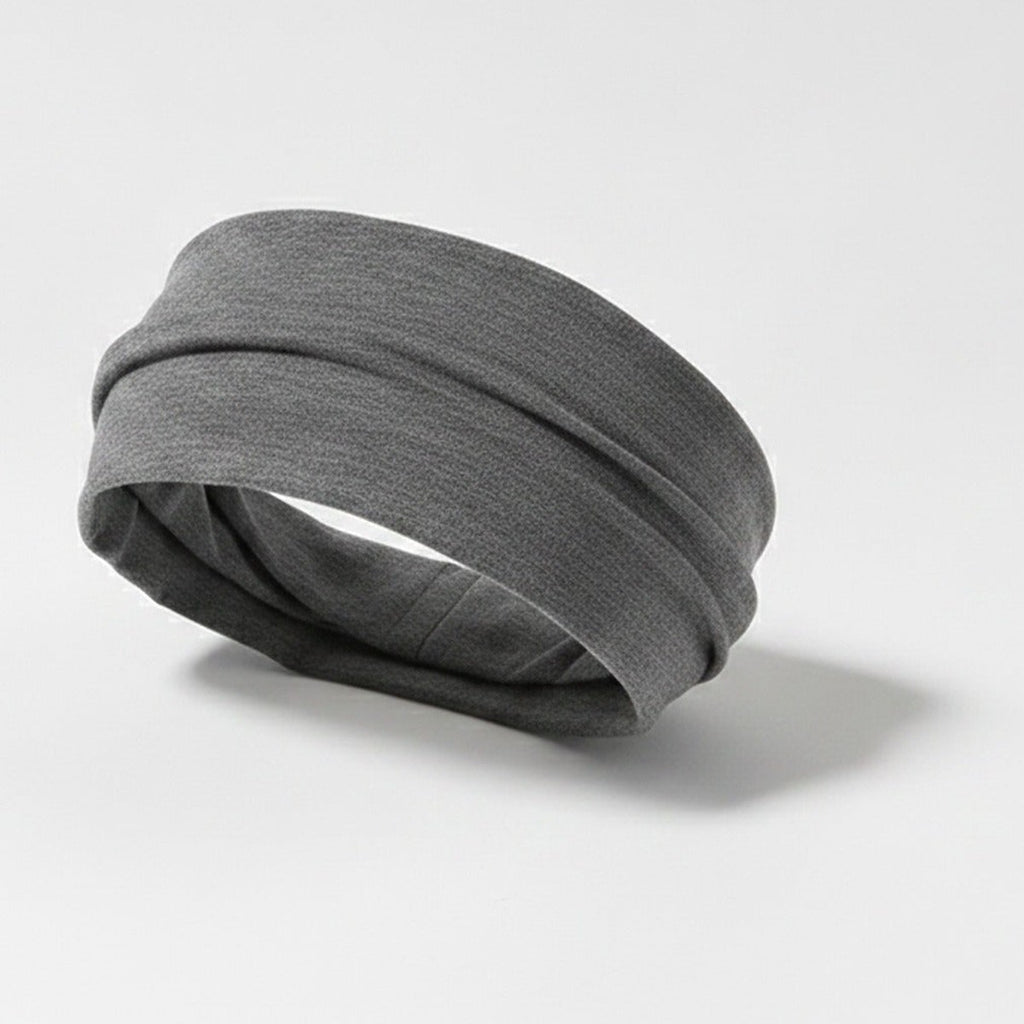 Charcoal Soft Fabric Headwrap Hairband - Light Gray – hair accessories (view 1)