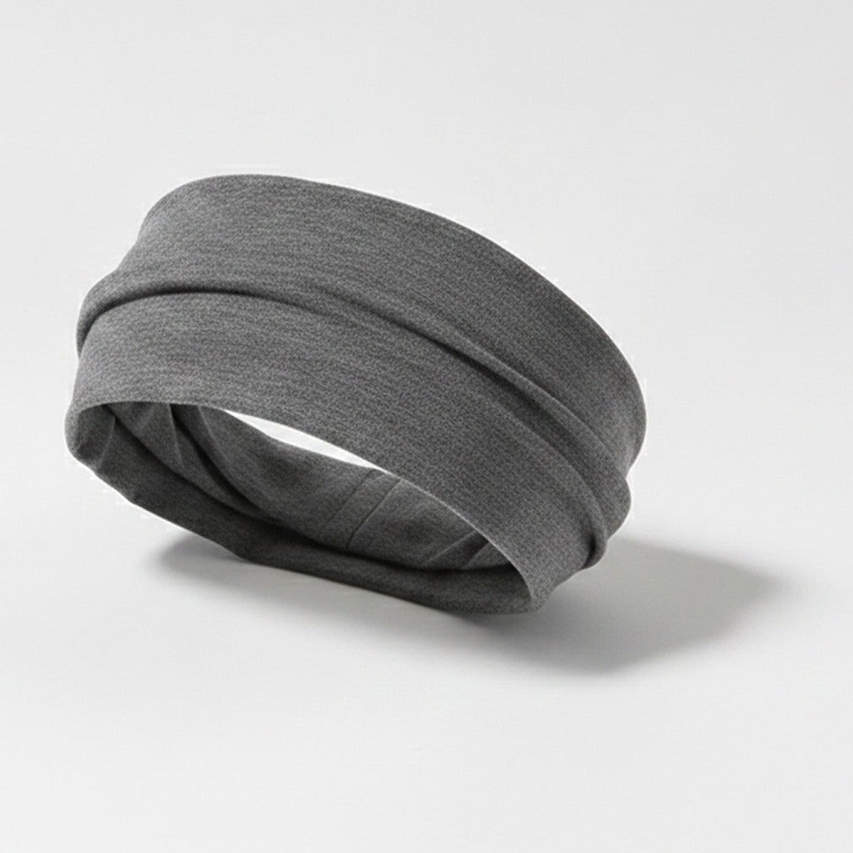 Charcoal Soft Fabric Headwrap Hairband - Light Gray – hair accessories (view 1)