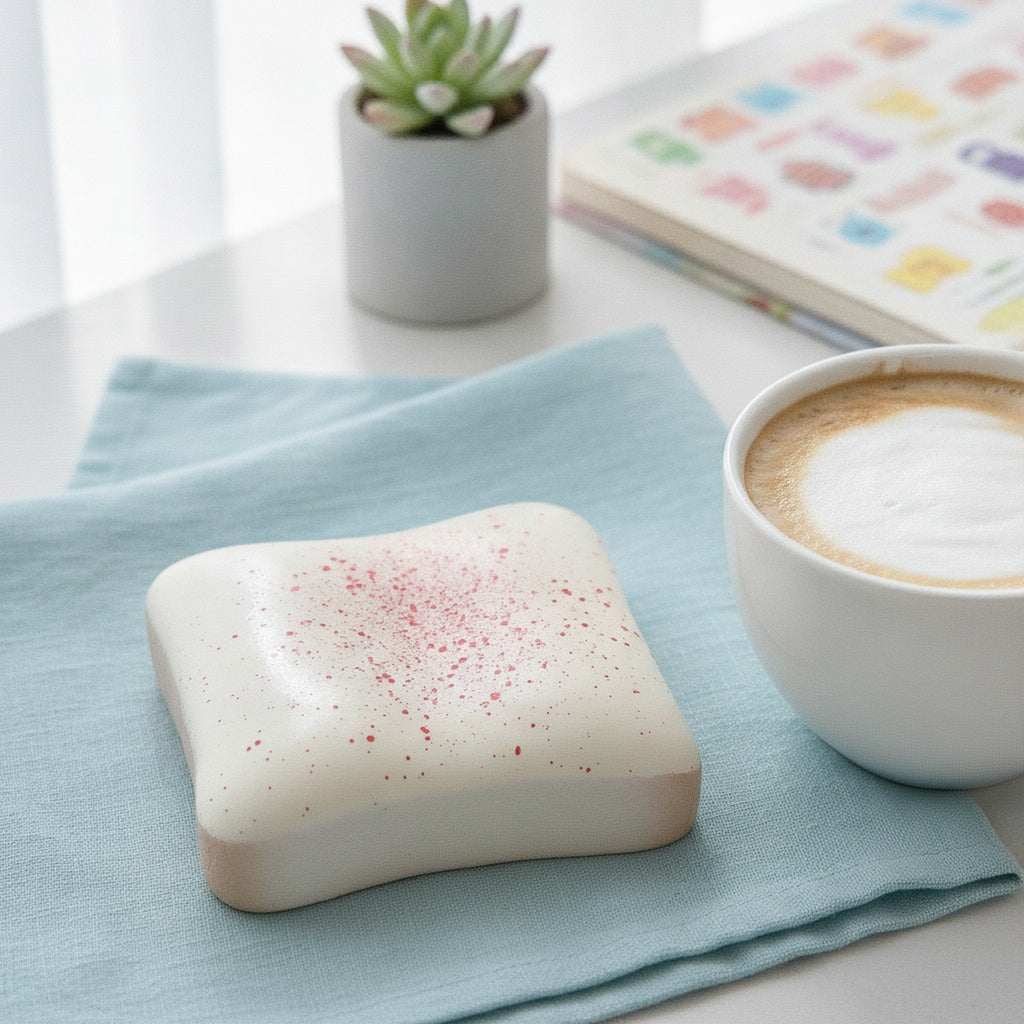 Frosted Toast Squishy - Cream