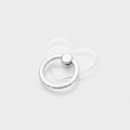 Sparkle Heart Phone Ring Charm Silver Heart