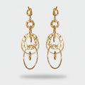 Gold Chain Link Dangle Earrings – jewelry (view 1)
