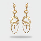 Gold Chain Link Dangle Earrings – jewelry (view 1)