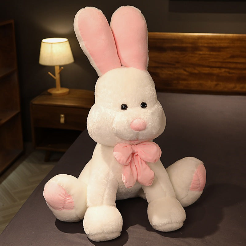 Big Rabbit Plush Toy with Long Ears - White