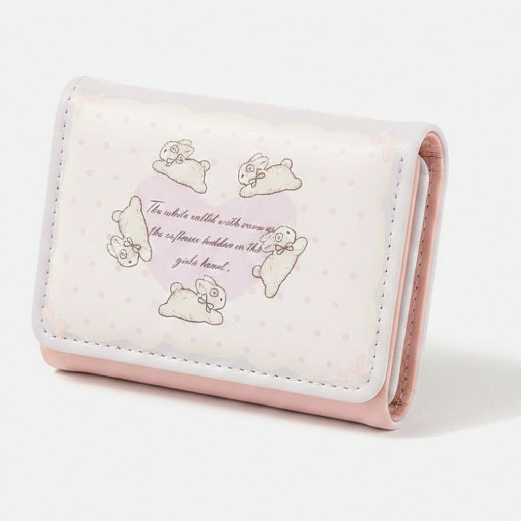 Cute Cloud Character Trifold Wallet Pink – bags & wallets (view 1)