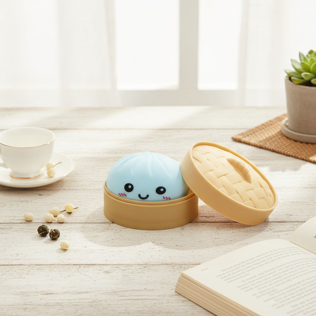 Steamer Basket Squishy Friend - Blue
