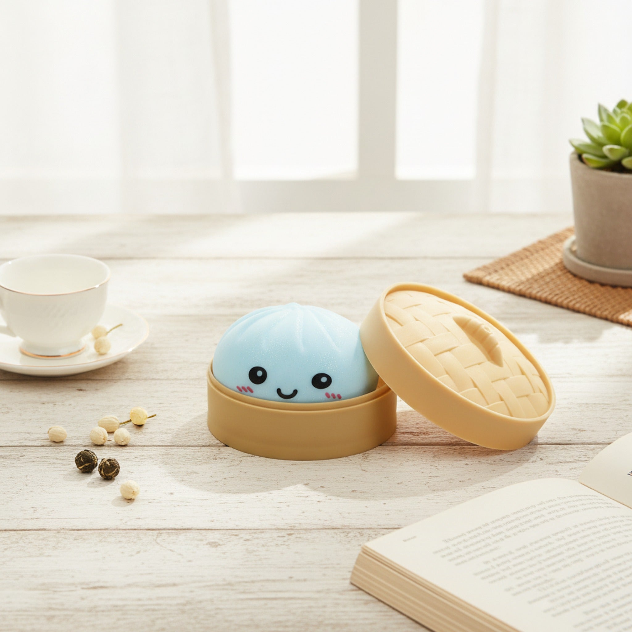 Steamer Basket Squishy Friend - Blue