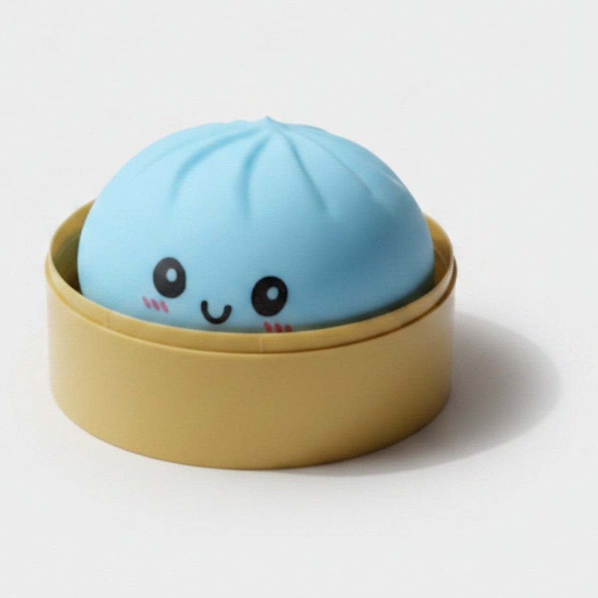 Blue Dumpling Squishy with Cute Smile Face – novelty & toys (view 1)