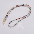 Beaded Phone Charm Keychain - Multicolor Stone
