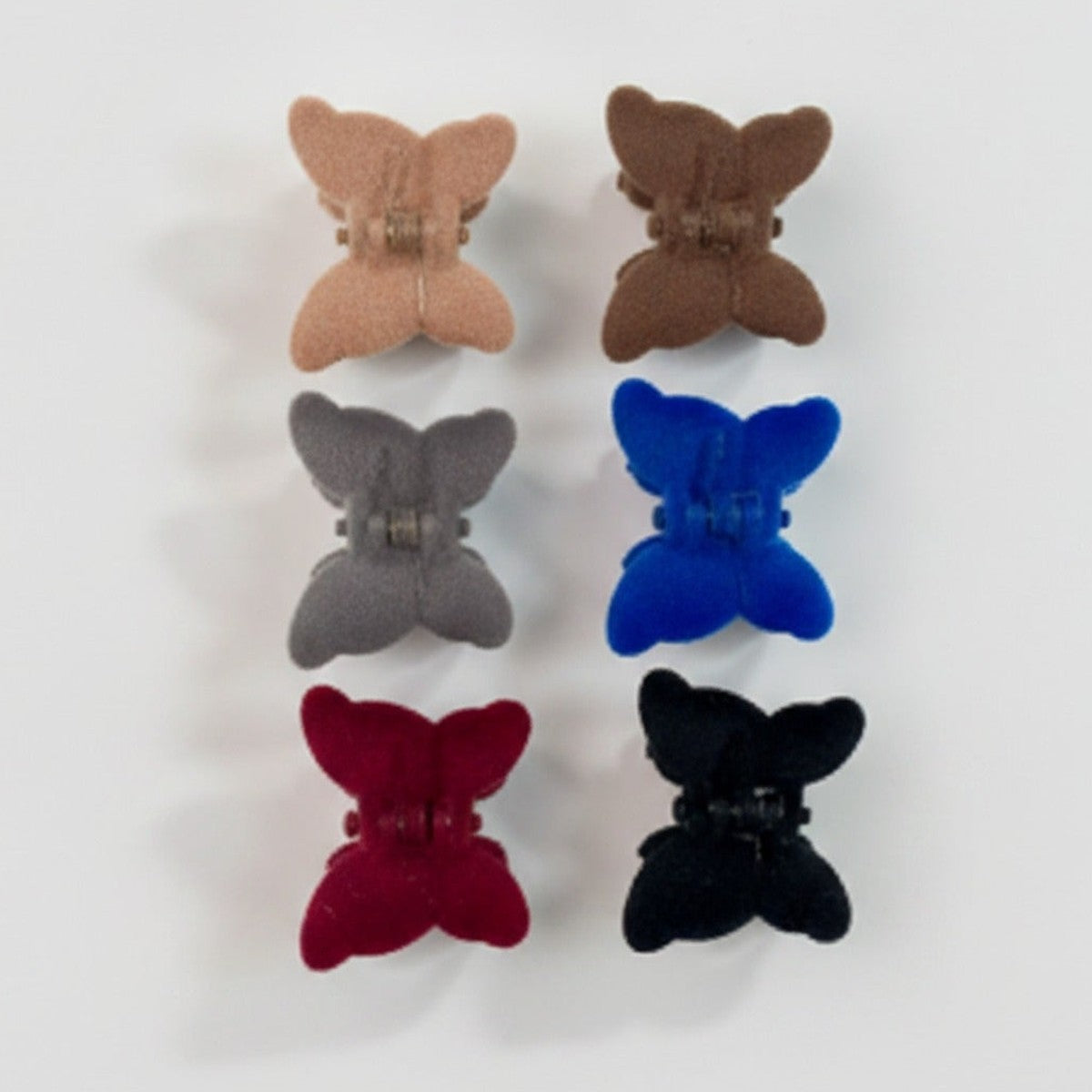 Fuzzy Bear Claw Hair Clip Set - Dark Brown – hair accessories (view 1)