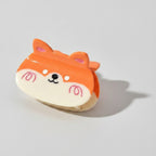 Cat Ear Hair Claw Clip - Yellow Corgi 7.8cm – hair accessories (view 1)