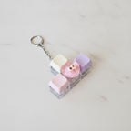 Smiley Face Keychain With Blocks - Type 1