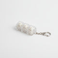 Mini Keycap Trio Keychain - Milky White