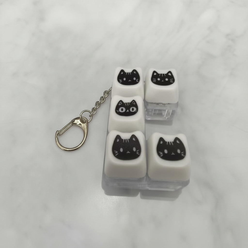 Light-Up Cat Face Keychain - Type 2