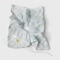 Gingham Pearl Charm Hair Bow Scrunchie – hair accessories (view 1)