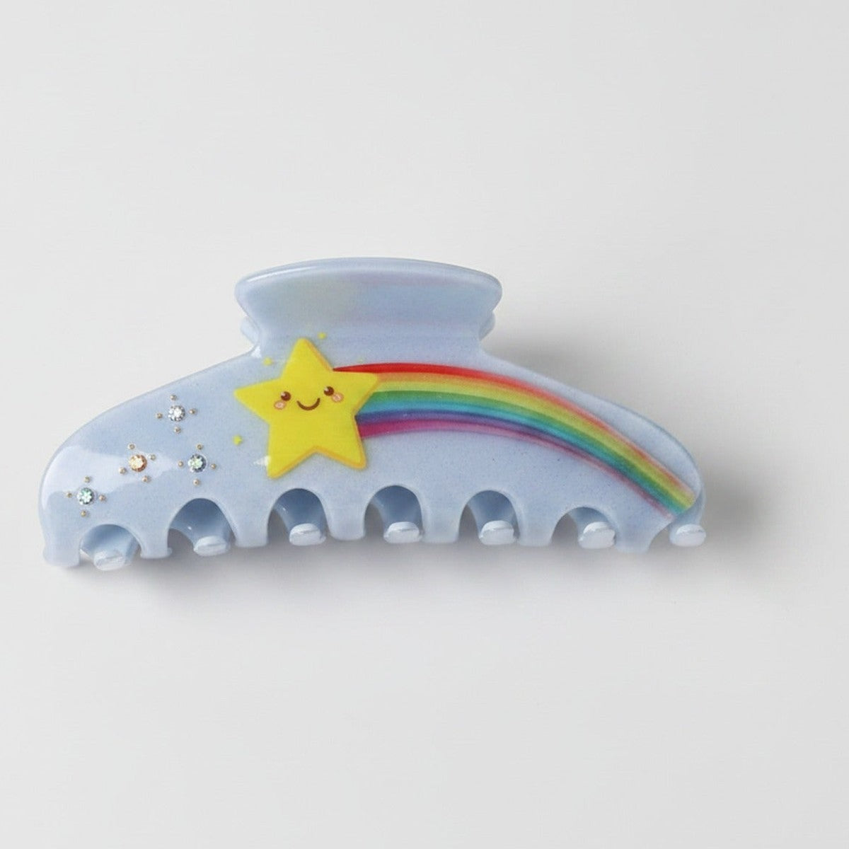 Star Pearl Hair Claw - Blue Star Rainbow Hair Clip #4 – hair accessories (view 1)