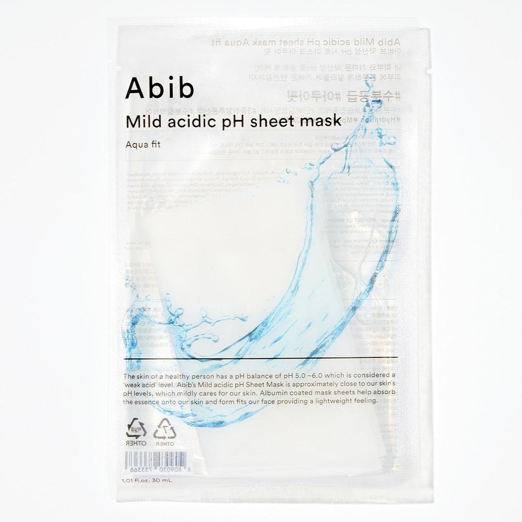 Mild Acidic pH Sheet Mask Aqua Fit