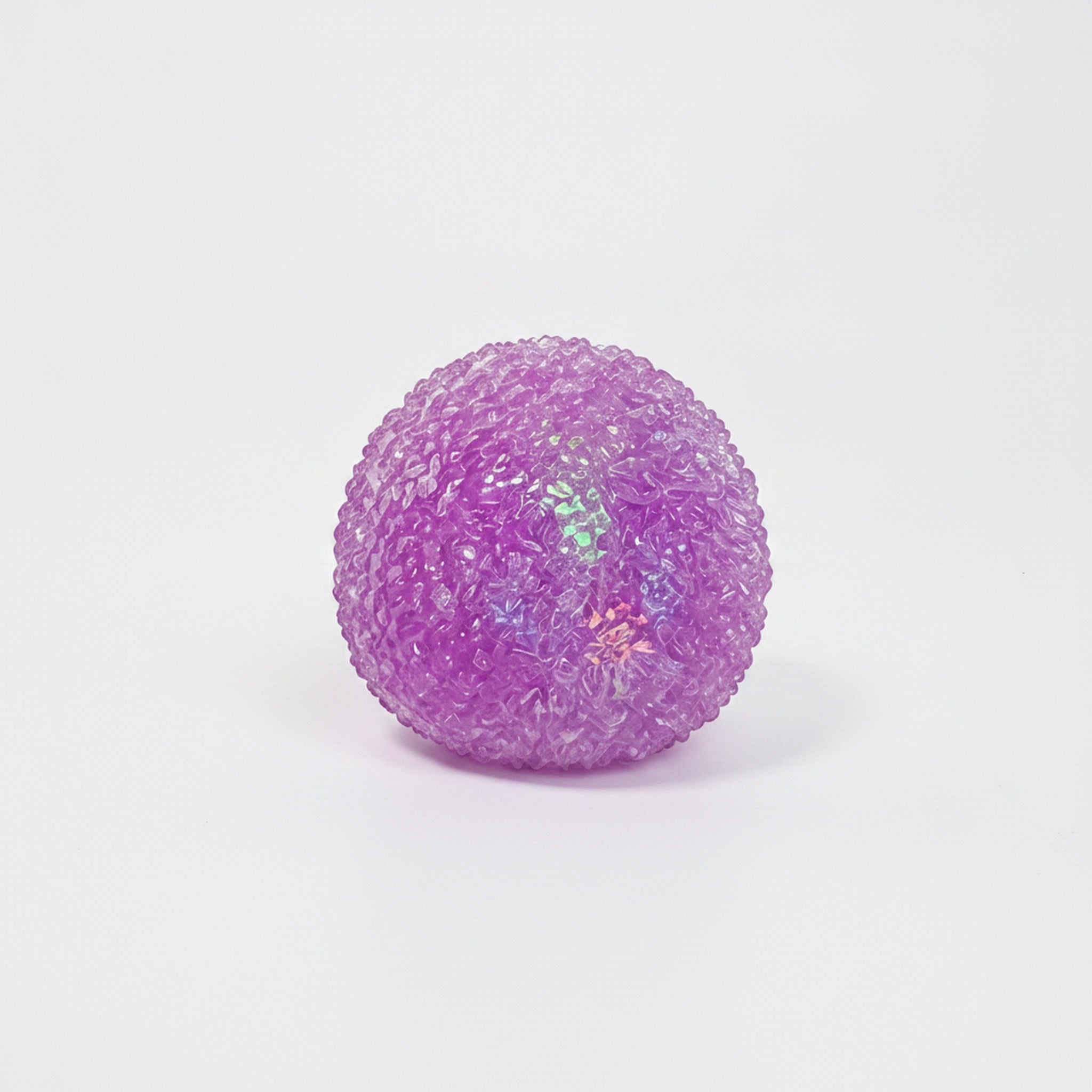 Sparkling Texture Squishy Ball - Purple