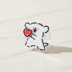 Puppy Love Magnetic Phone Grip - Heart Pup
