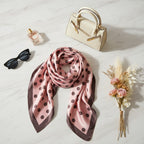 Polka Dot Bow Hair Clip Scarf Pink Polka Dot
