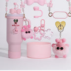 Fluffy Monster Charm Set - Pink – novelty & toys (view 1)