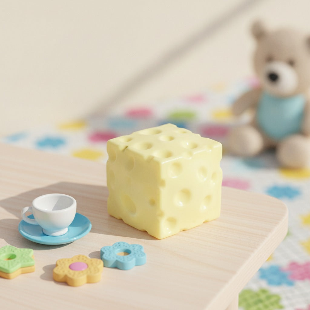 Crispy Cube Squishy Toy - Corn