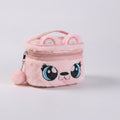 Fuzzy Creature Cosmetic Pouch - Light Green