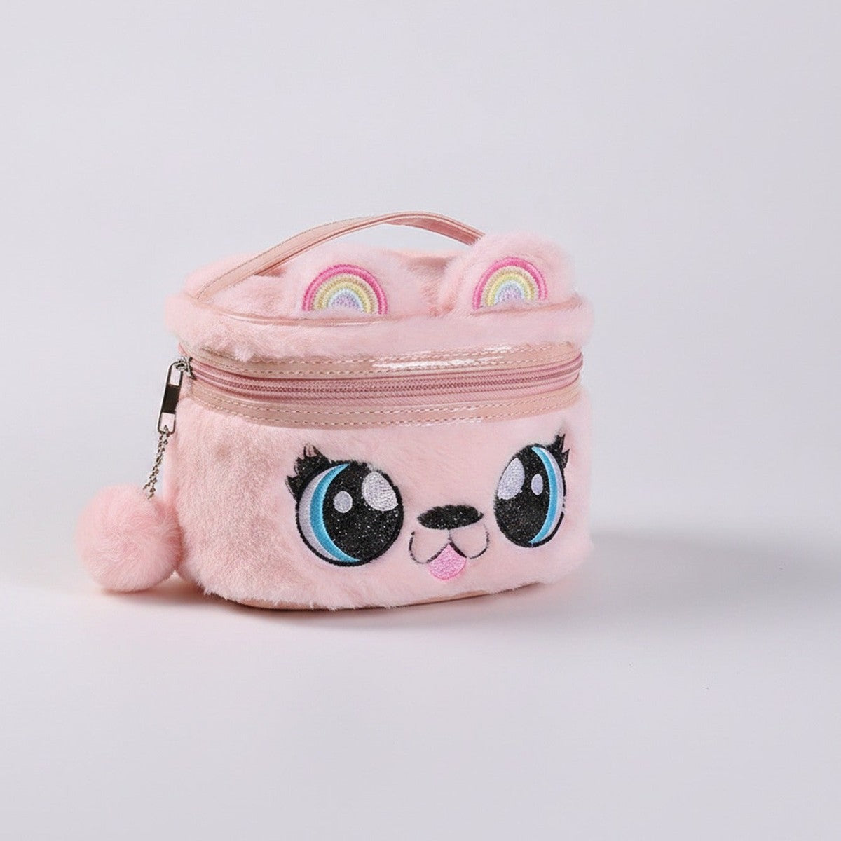 Fuzzy Creature Cosmetic Pouch - Light Green