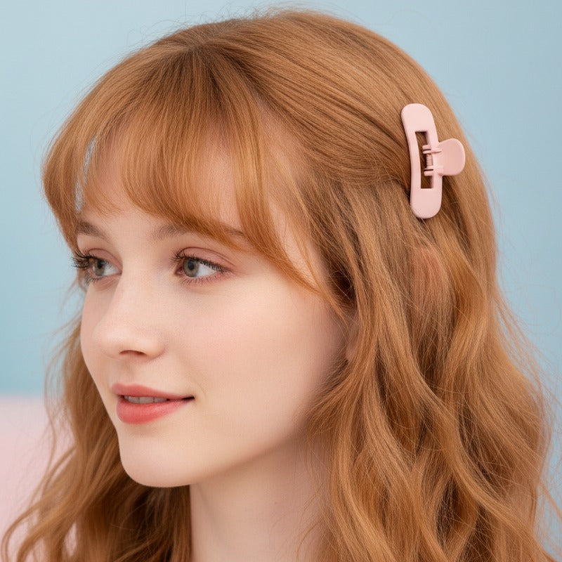 Sparkle Pearl Hair Claw Clip - Pink
