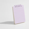 Spiral Lined Mini Notepad - Taro Purple