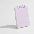 Spiral Lined Mini Notepad - Taro Purple