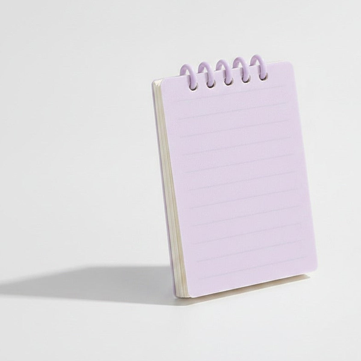 Spiral Lined Mini Notepad - Taro Purple