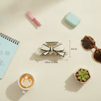 Bow Claw Hair Clip Beige Bow