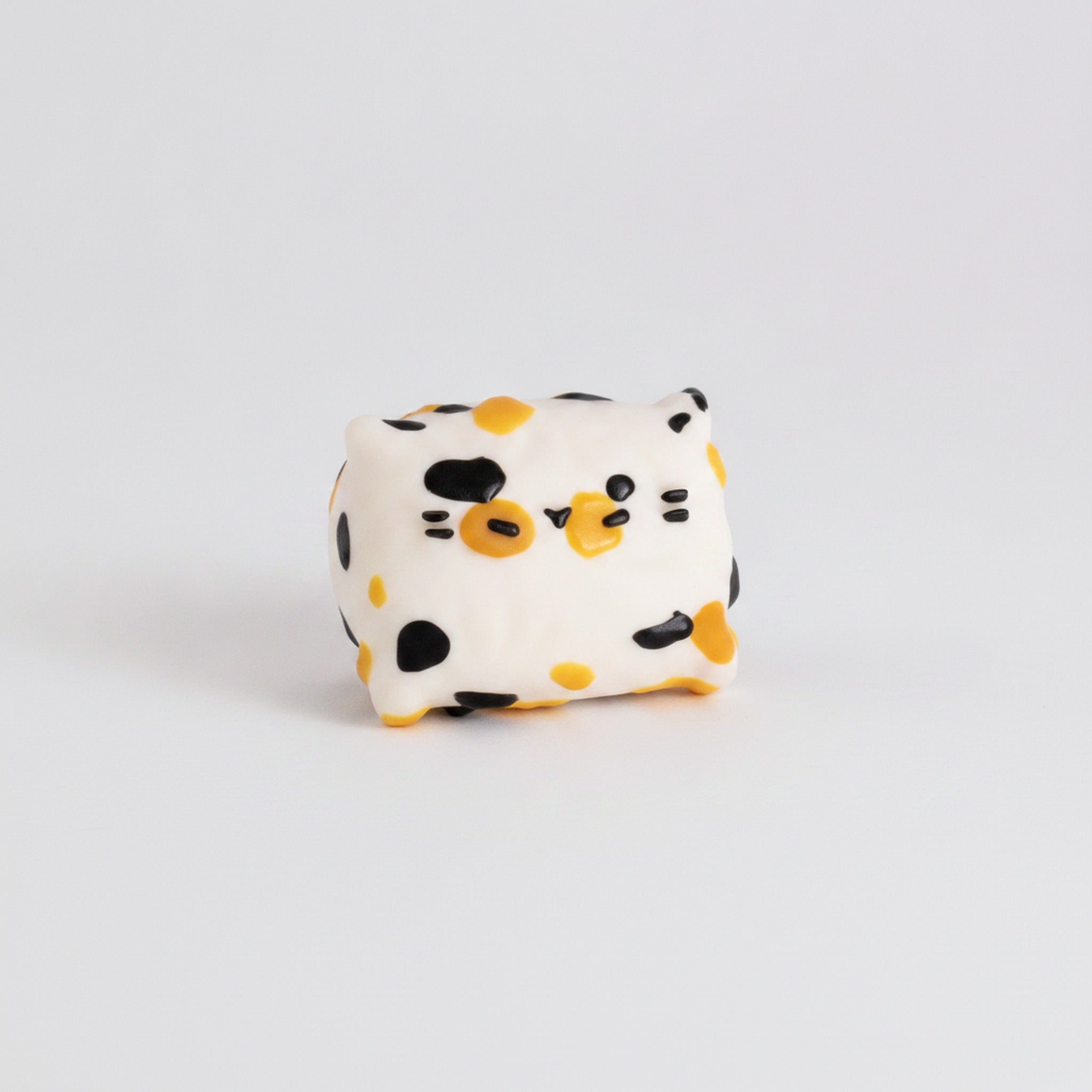 Kitty Cat Squishy Plush Toy - Cream & Gold