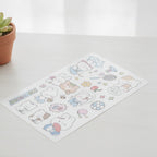 Kawaii Bunny Sticker Sheet Set - Garden Friends