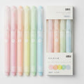 Double Head Highlighter Pen Set - 5 Piece Colors - Macaron Color Set - 5 Pieces – stationery (view 1)