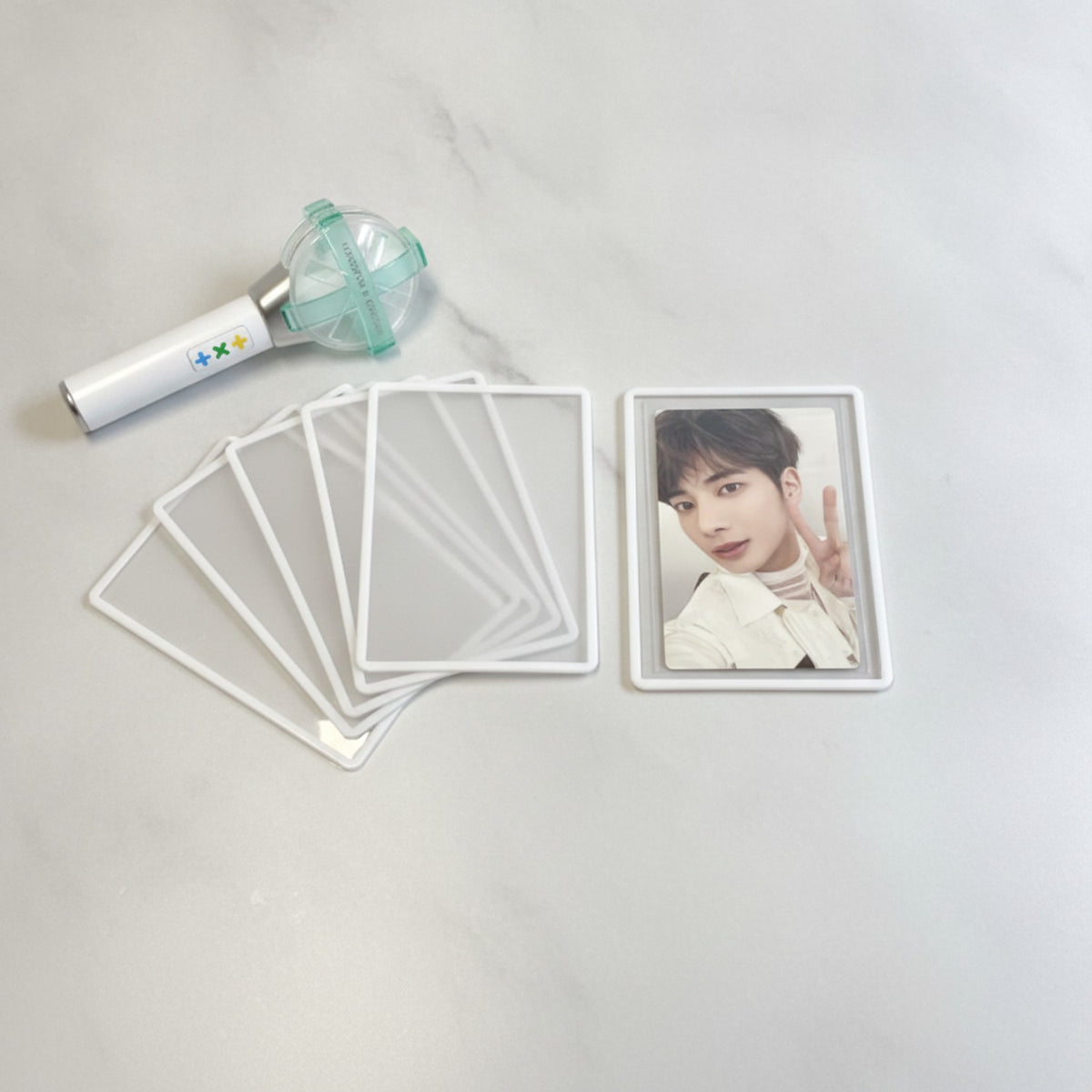 Photo Card Protector Set - White