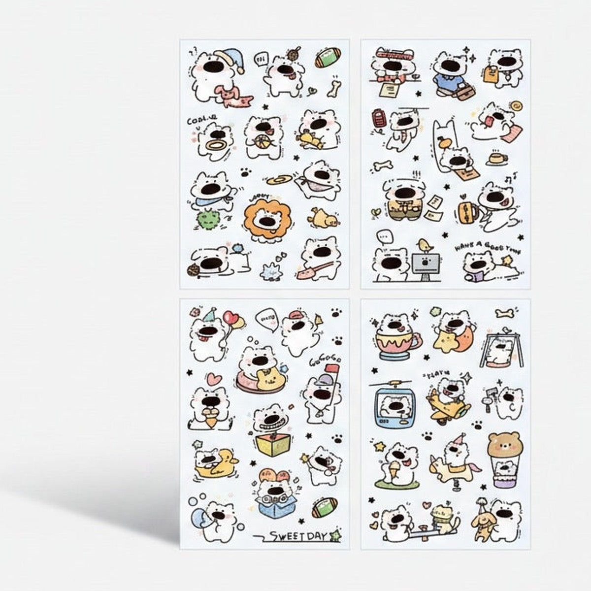 Puppy Roaming Sticker Set - Puppy Adventures