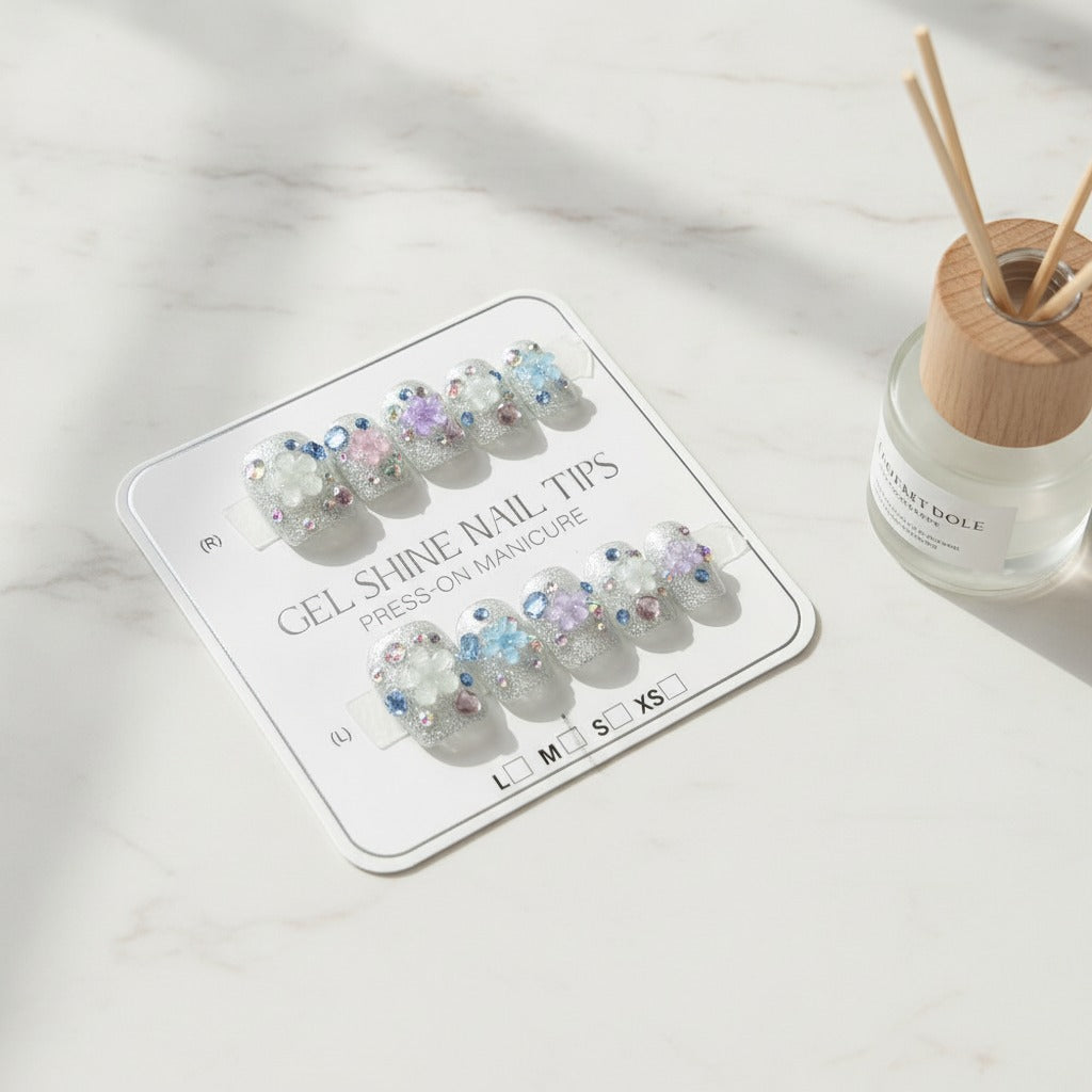 Sparkle Crystal Nail Art Set - Crystal Mix
