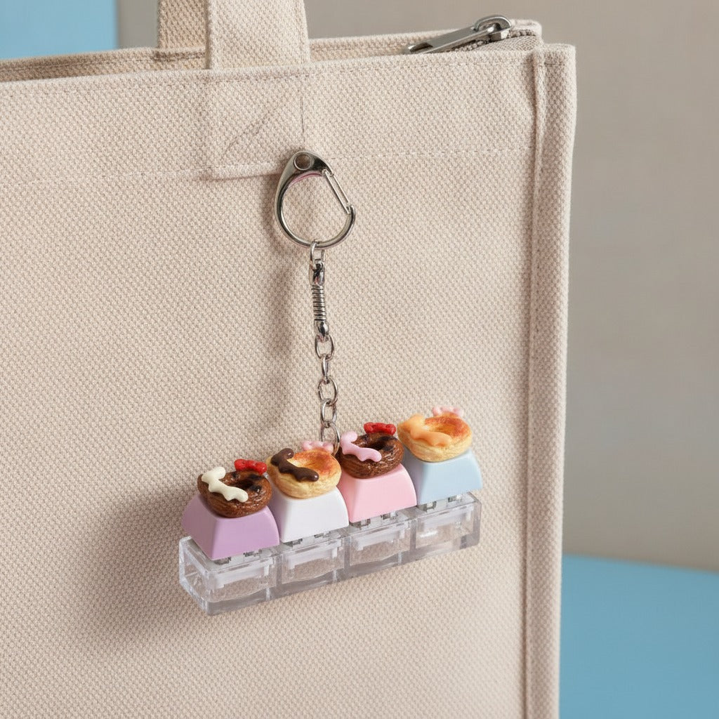 Tiny Donut Keychain - Multicolor