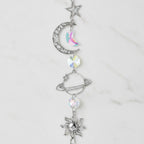 Celestial Crystal Car Charm - Silver Deluxe