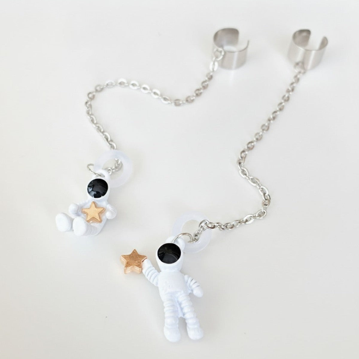 Astronaut Star Chain Ear Cuffs – jewelry (view 1)