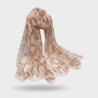 Floral Lightweight Chiffon Scarf Wrap – scarves & belts (view 1)