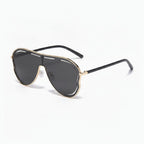 Aviator Sunglasses - Gold Frame Gray – eyewear (view 1)