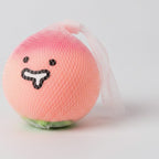 Pink Lychee Squishy With Smiling Face Charm – novelty & toys (view 1)