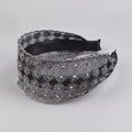 Sparkle Mesh Padded Headband - Silver