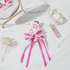 Star & Bow Hair Clip Set Pink & Light Pink